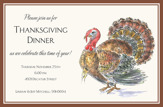 Wild Turkey Invitations
